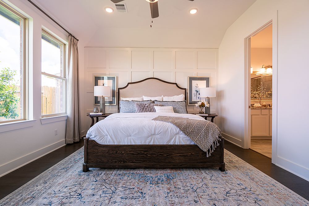A traditional style bedroom shows how even in a smaller space, you can make the room look elegant.